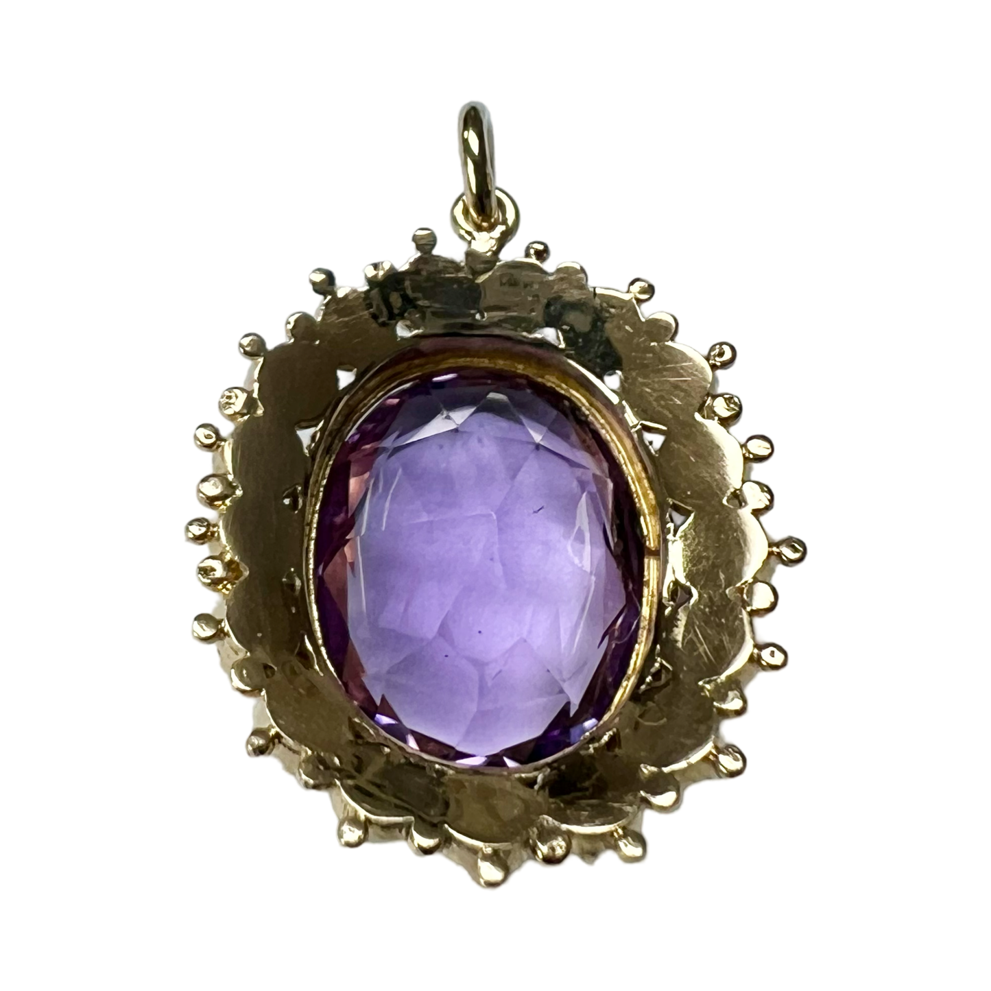 Victorian Amethyst & Pearl Cluster Pendant