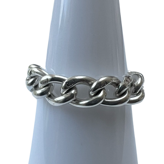 Victorian Silver Chain ring