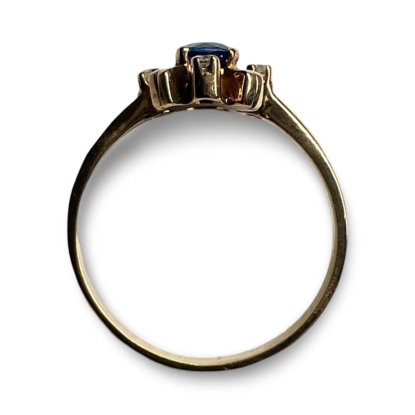 Vintage 18ct Sapphire & Diamond Ring