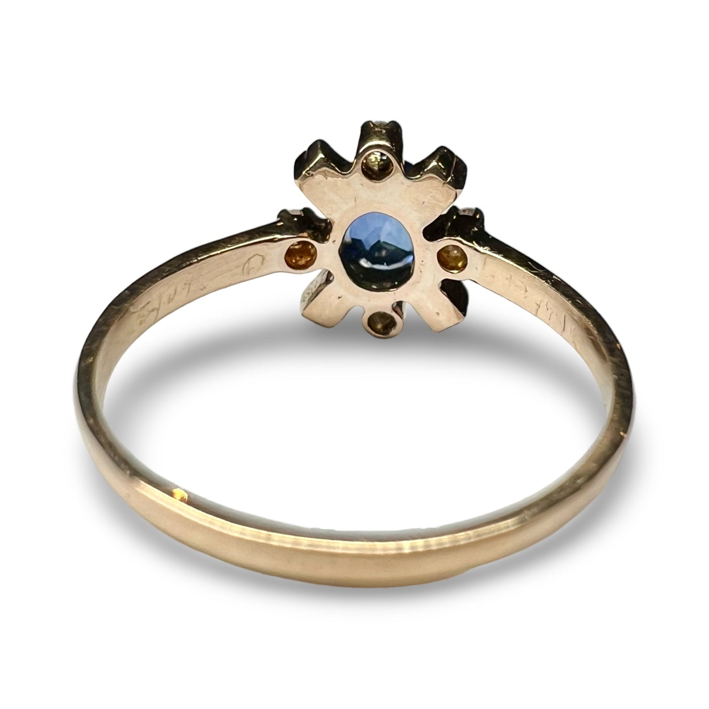 Vintage 18ct Sapphire & Diamond Ring