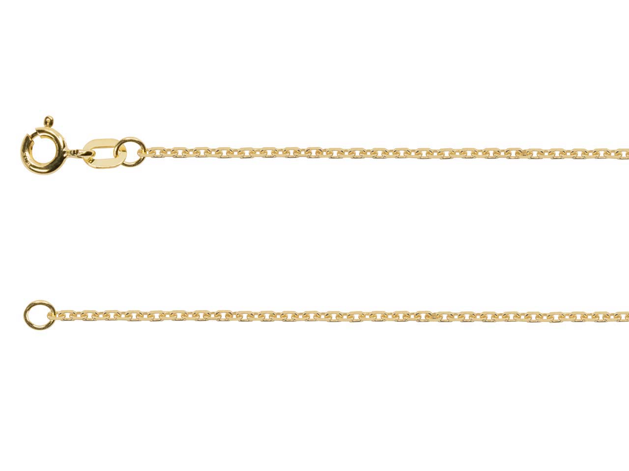 9ct Diamond Cut Trace Chain