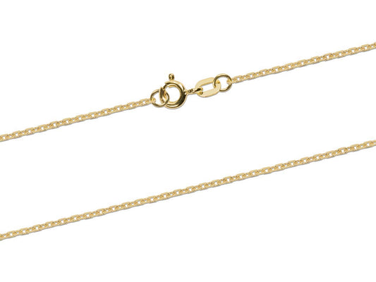 9ct Diamond Cut Trace Chain