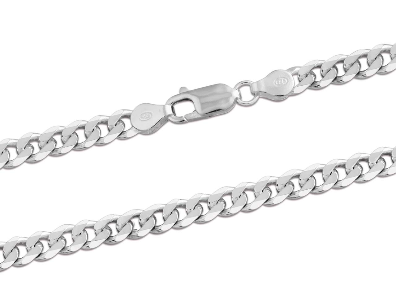 5.5mm Sterling Silver Curb Chain