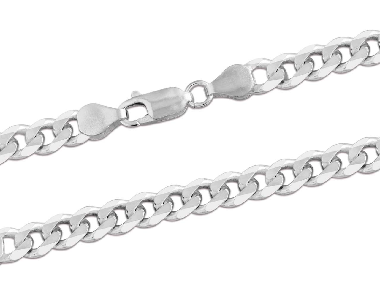 6.5mm Sterling Silver Curb Chain