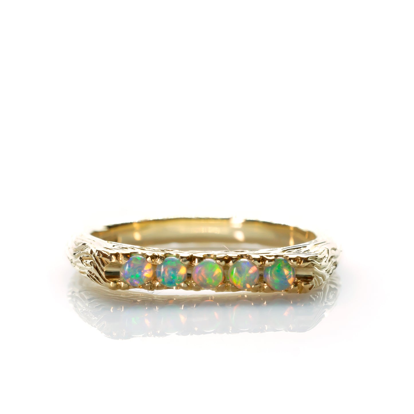 Organic Opal Pentagem Ring